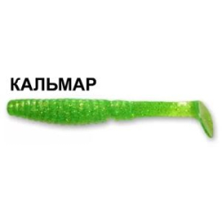 Силиконовая приманка Crazy Fish Scalp Minnow 4" 18-100-21-4 креветка цв. lime (лайм)