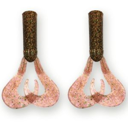 Хвост для бактейла Miuras Mouse Big, 42гр цвет: машинное масло с блестками, 2шт