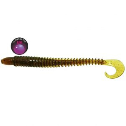 Cиликоновая приманка червяк твистер RuBaits Street Worm Twist - RBWT124MO01 - Машинное масло О УФ