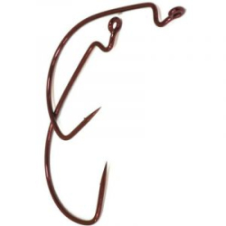 Крючок офсетный Sasame 60ROC RockFish D.Red №3/0