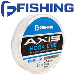 F-Fishing Axis Hook Line Clear 25m