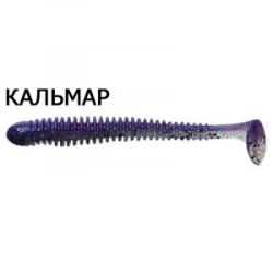 Силиконовая приманка Crazy Fish Vibro Worm 3,4" 13-85-51d-6 кальмар цв. milky way 