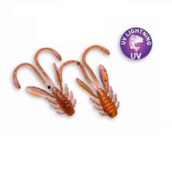 Силиконовая приманка Crazy Fish Allure 1.1" 46-27-8d-6 кальмар цв. orange coffee (апельсиновый кофе)