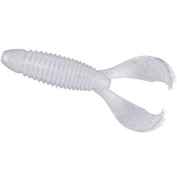 Силиконовая приманка Daiwa Rattlin Tube Kicks 3.4 цвет SNOW WHITE SHRIMP