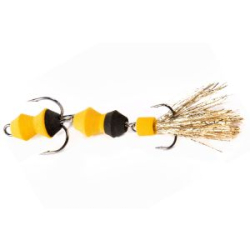 Приманка джиг. Lucky John Pennon Tipsyworm цвет жел./черн.