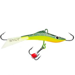 Балансир "Sprut" Mikari #9 (22g/75mm/LBK + дополнительный тройник с фосфорной каплей)