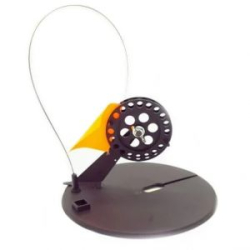 Набор жерлиц оснащенных Yaman с угловой пластиковой стойкой d-210мм, кат.90мм, груз конус 7г, леска 10м,d-0,4мм