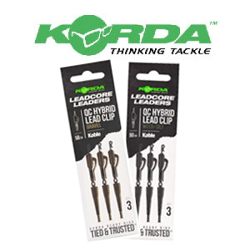Korda Kable Leadcore Leader Hybrid Lead Clip QC Swivel 50см