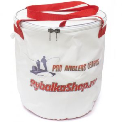 Ведро Rybalkashop Pro Anglers League с крышкой Ø 40см. H-40см (белый)