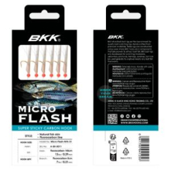 Оснастка сабик BKK Micro Flash NFA-01 (Natural fish skin + Red resin) A-BX-0011