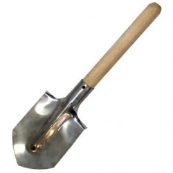 Лопата "Следопыт" штыковая, нерж. сталь, дер. черенок