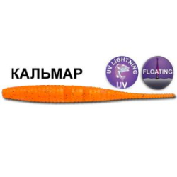 Силиконовая приманка Crazy Fish Polaris 4" 38-100-18-6-F кальмар цв. carrot (морковь)