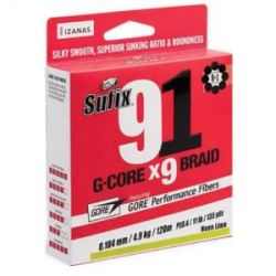 Леска плетёная Sufix 91 Braid зеленый 150m 0.185 мм 9,5 кг