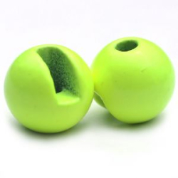 Бусина вольфрамовая Призер с вырезом Chartreuse 5.5 мм.