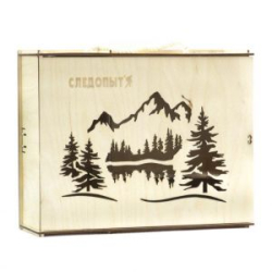 Коробка подарочная "Следопыт" из фанеры, 295х105х235 мм