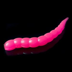 Силиконовая приманка Trout Baits Jara Buf Worm 45 (Bubble Gum) Color #26