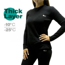 Фуфайка женская Mottomo Thick Layer S черный