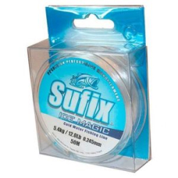 Леска зимняя Sufix Ice Magic прозрачная 50м 0.065мм 0,6кг