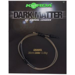 Поводковый материал Korda Dark Matter QC Swivel Grave 30lb 30см (KSZ57)