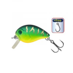 Воблер Sprut Tami Crank 27F (Floating/27mm/2,5g/0,1-0,2m/FT) + Один Одинарный Крючок (S-75M #6)