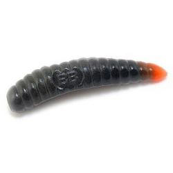 Силиконовая приманка Boroda Baits SiSiLiA 51 Floating цв. Черный/Ярко-оранжевый, 6 шт./уп. 