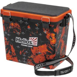 Ящик рыболовный зимний Helios SHARK односекционный оранжевый (HS-IB-19-SHO-1)