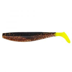 Силиконовая приманка Helios Trofey 5.5"/14см Black Sparkles LT 4шт. (HS-25/1-033)