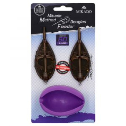 Набор кормушек Mikado Method Feeder Douglas XL SET (2 х 80гр. + формочка) (AMFN03XL-SET80)