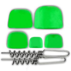 Набор крашеных грузов "ПУЛЯ" №3 (24 гр, 28 гр, 32 гр, 36 гр), спираль JIG SPRING №1 (NPULC-03-07)