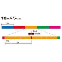 Шнур плетёный Duel MonsterGame 9 300m 5Color #0.6 5.9kg (0.13mm) H4557-5C