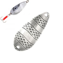 Блесна колеблющаяся Mikado Stripe №3/22гр./6,7см - старое серебро