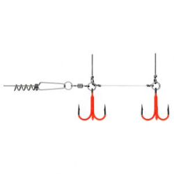Оснастка Призёр крашеный стингер со спиралью JIG Spring Soft Baits, размер M