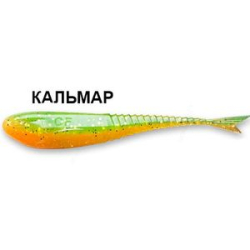 Силиконовая приманка Crazy Fish Glider 5" 37-120-5D-6 кальмар цв. orange-chart (оранж-шартрес)