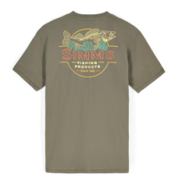 Футболка Simms Neon Draft T-Shirt, Army Green, XXL