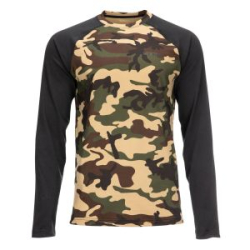 Термофутболка Simms Lightweight Baselayer Top, CX Woodland Camo, XXL