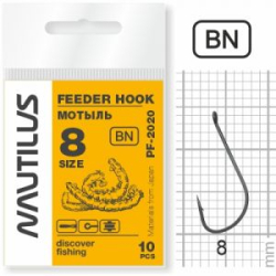 Крючок Nautilus Feeder мотыль PF-2020BN  № 8