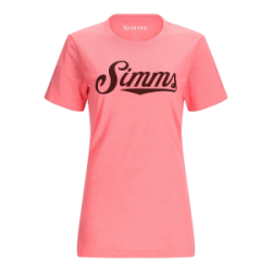 Футболка Simms Women's Crew Logo T-Shirt, Watermelon Heather, S
