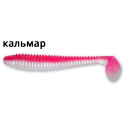 Силиконовая приманка Crazy Fish Vibro Fat 5.8" 74-145-9d-6 кальмар цв. pink snow (розовый снег)