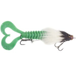 Приманка RSK Fishing MAUS S (диаметр головы 12 mm) 16см 30гр черно-белая голова, хвост светло-зеленый