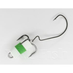 Приманка Мандула "Флажок" XXL Fish Модель 10 цв. БелоЗеленоБелый