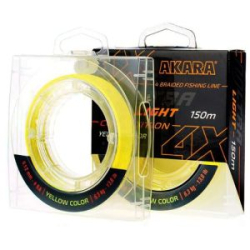 Шнур Akara Ultra Light Competition Yellow 150 м 0,08