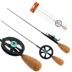 Удочка зимняя Akara Leader N с катушкой под кивок (хлыст Hi Carbon fast) пробковая ручка