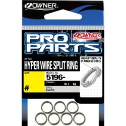 Кольцо заводное Owner Split Ring Hyper Wide steel №7 7шт