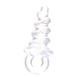 Винтик с ушком Mikado Boilie Drills для бойлов 11мм {10шт.} пластик, прозрачный (AMC-003-11-CL)