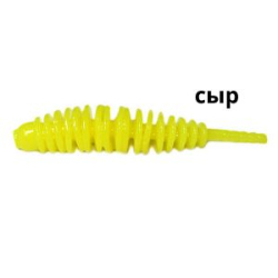 Силиконовая приманка Kosadaka Leech 42, банка (10шт), запах сыра, цвет CH