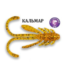 Силиконовая приманка Crazy Fish Allure 1.1" 46-27-9-6 кальмар цв. caramel (карамель)