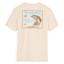 Футболка Simms Locals Bass Shop T-Shirt, Natural, M
