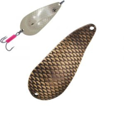 Блесна колеблющаяся Mikado Tracker №1/38гр./8,5см - старое золото