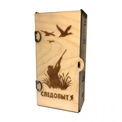 Коробка подарочная "Следопыт" из фанеры, 120х80х240 мм
