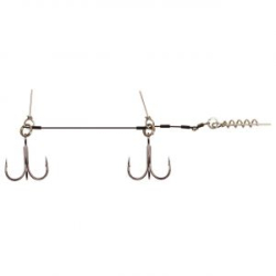 Оснастка для силикона BFT Shallow Stinger Rig, Stainless 100lb/45кг Tandem Owner 3/0 - 1pcs